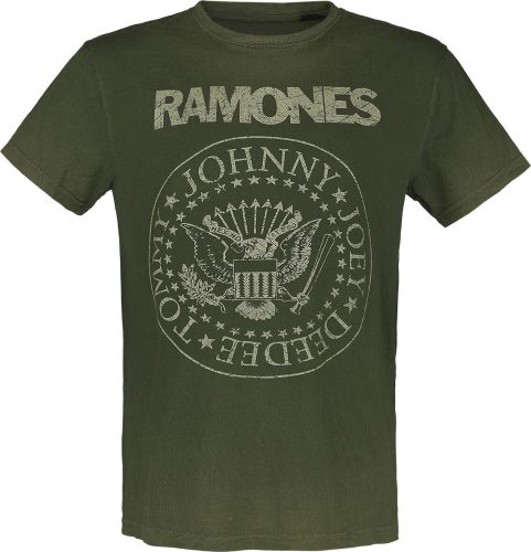 Ramones Crest Tričko zelená