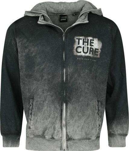 The Cure Boys Don't Cry Mikina s kapucí na zip šedá