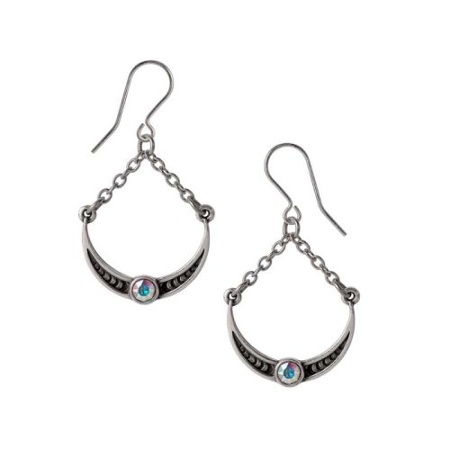 Alchemy Gothic Priestess of Ishtar Earrings náušnice stríbrná