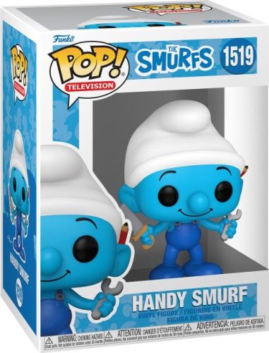 Šmoulové Vinylová figurka č.1519 Handy Smurf Sberatelská postava vícebarevný