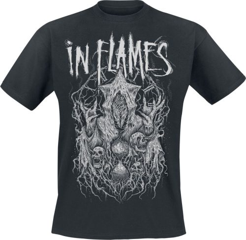 In Flames Buried Time Tričko černá