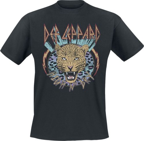 Def Leppard High N Dry Leopard Tričko černá