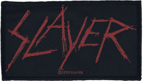 Slayer Slayer Logo nášivka cerná/cervená