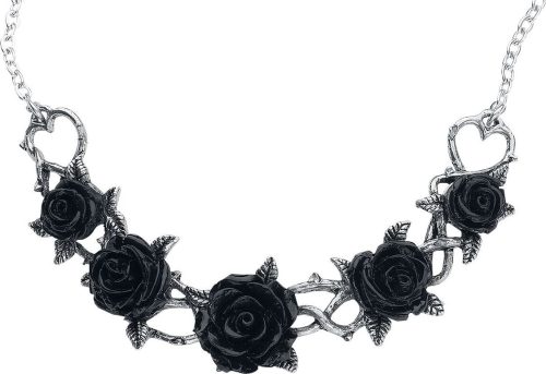 Alchemy Gothic Choker Rose Briars Náhrdelník - řetízek stríbrná