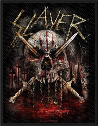 Slayer Skull & Swords nášivka vícebarevný