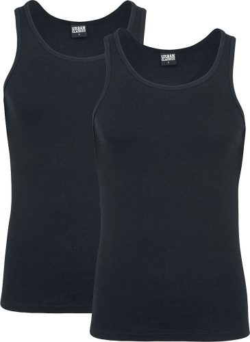 Urban Classics Balení 2 ks bezešvých topů Tank top černá