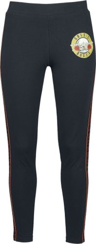 Guns N' Roses Amplified Collection - Ladies Cotton Taped Yoga Leggings Leginy černá