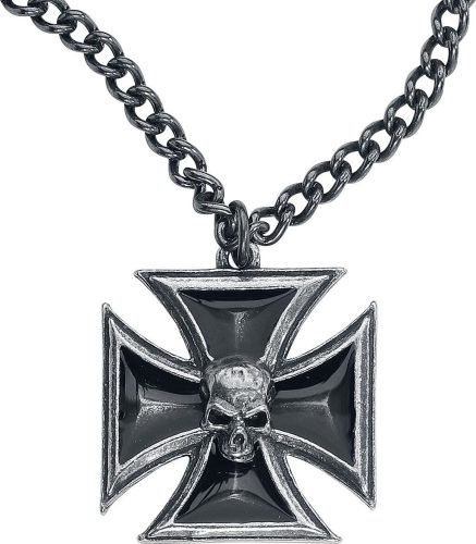 Alchemy Gothic Black Knight's Cross Náhrdelník - řetízek standard