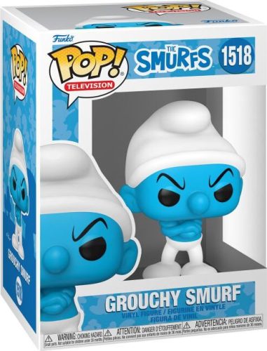 Šmoulové Vinylová figurka č.1518 Grouchy Smurf Sberatelská postava vícebarevný