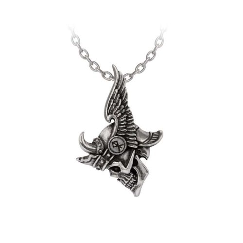 Alchemy Gothic Journey to Valhalla Pendant Náhrdelník - řetízek cerná/stríbrná