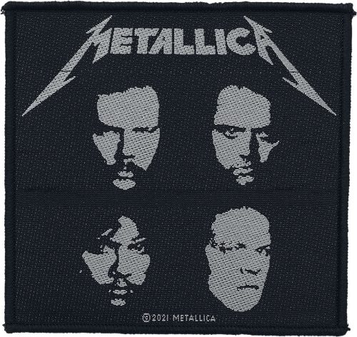 Metallica Black album nášivka cerná/bílá