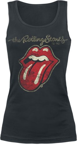 The Rolling Stones Plastered Tongue Dámský top černá