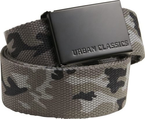 Urban Classics Canvas Belt Opasky sivá maskovací