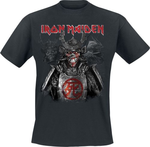 Iron Maiden Senjutsu Heads Tričko černá