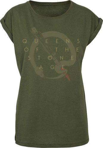 Queens Of The Stone Age In Times New Roman - Snake Logo Dámské tričko olivová