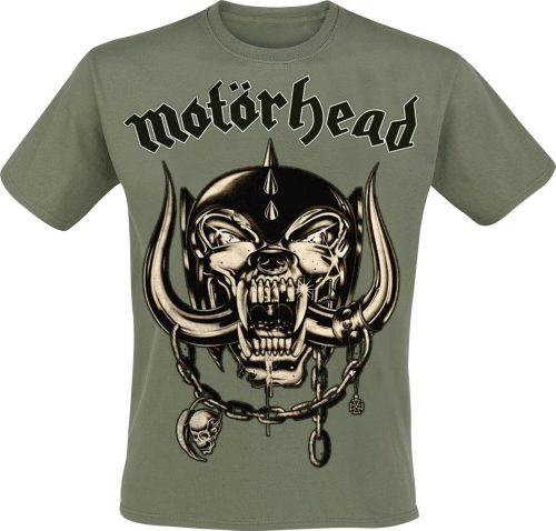 Motörhead Army Green Warpig Tričko olivová