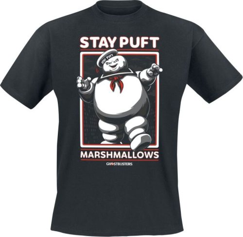 Ghostbusters Stay Puft Marshmallows Tričko černá