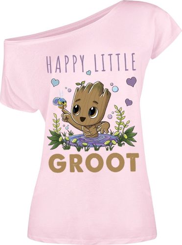 Strážci galaxie Happy Little Groot Dámské tričko světle růžová