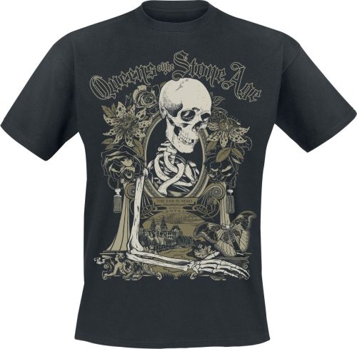 Queens Of The Stone Age Flourish Skull Tričko černá