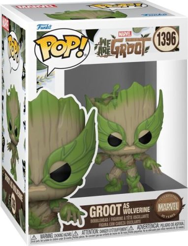 Marvel Vinylová figurka č.1396 We Are Groot - Groot as Wolverine Sberatelská postava vícebarevný