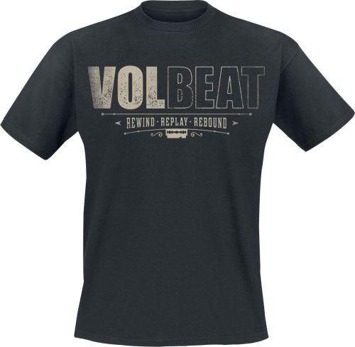 Volbeat Distressed Logo Tričko černá