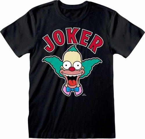 Die Simpsons Krusty Joker Tričko černá