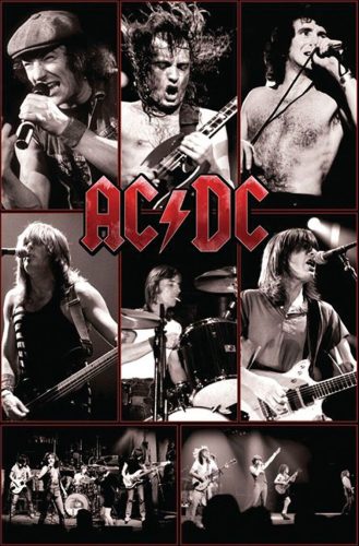 AC/DC Live - (Collage) plakát vícebarevný