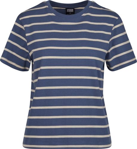 Urban Classics Ladies Striped Boxy Tee Tričko modrá