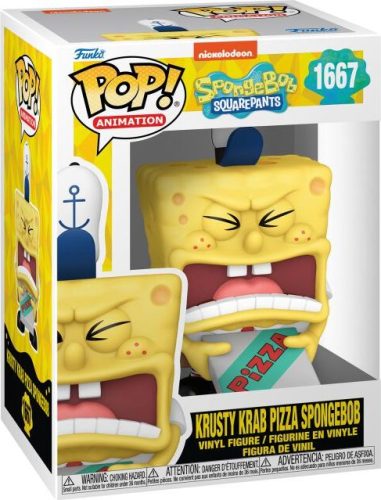 SpongeBob SquarePants Vinylová figurka č.1667 Krusty Krab Pizza Spongebob Sberatelská postava vícebarevný