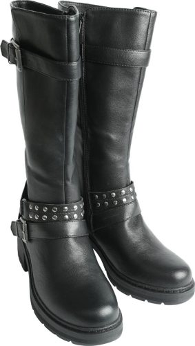 Gothicana by EMP High Biker Boots boty černá