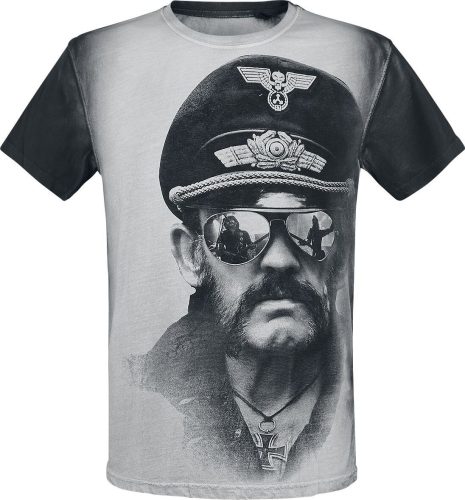 Lemmy Kilmister Side Tričko šedobílá/šedá