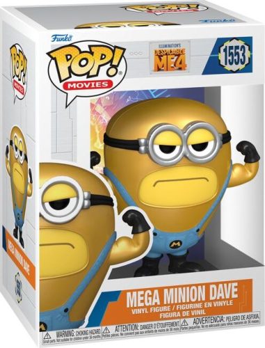 Minions Vinylová figurka č.1553 Despicable Me 4 - Mega Minion Dave Sberatelská postava vícebarevný