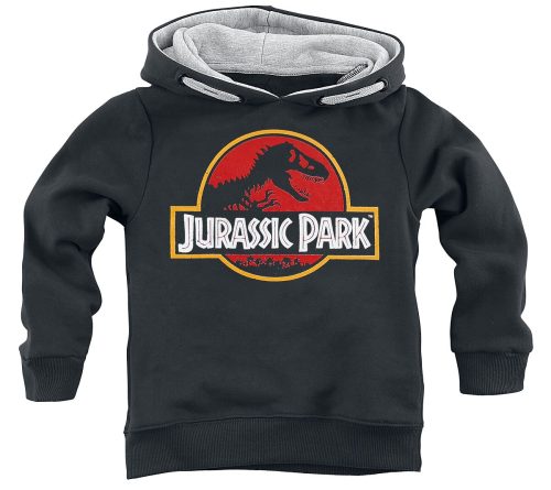 Jurassic Park Kids - Classic Logo detská mikina s kapucí černá