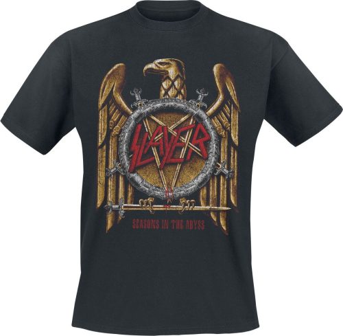 Slayer Seasons Gold Eagle Tričko černá