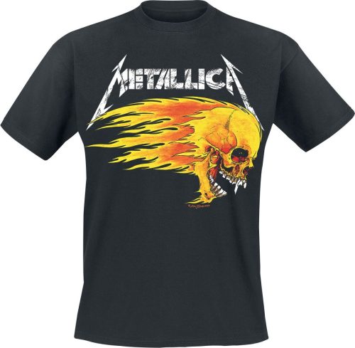 Metallica Flaming Skull Tour Tee Tričko černá