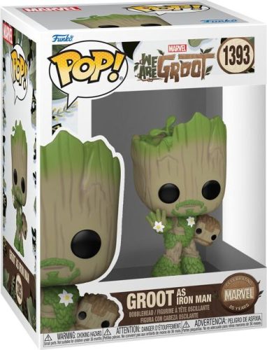 Marvel Vinylová figurka č.1393 We Are Groot - Groot as Iron Man Sberatelská postava vícebarevný