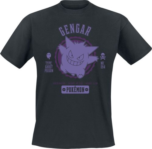 Pokémon Gengar Tričko černá