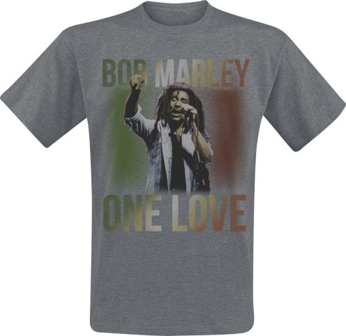 Bob Marley One Love Live Tričko tmavě prošedivělá