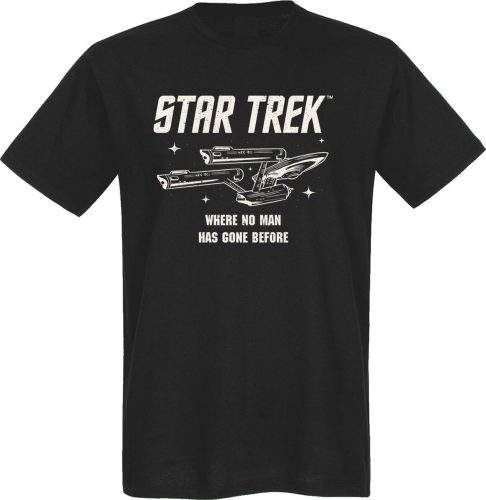 Star Trek Starship Tričko černá