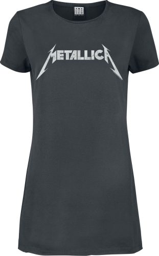 Metallica Amplified Collection - Logo Šaty charcoal