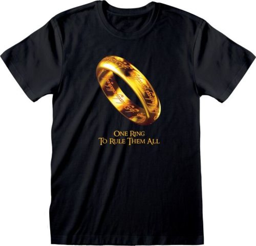 Pán prstenů One Ring To Rule Them All Tričko černá