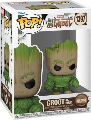 Marvel Vinylová figurka č.1397 We Are Groot - Groot as Hulk Sberatelská postava vícebarevný