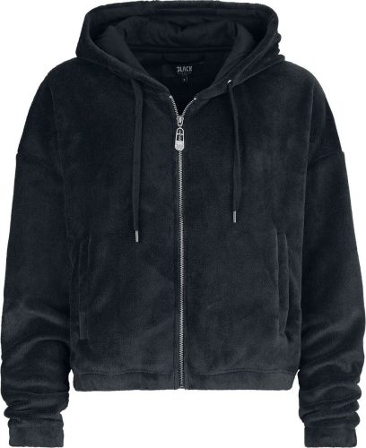 Black Premium by EMP Fluffy Hoody Jacket Dámská mikina s kapucí na zip černá