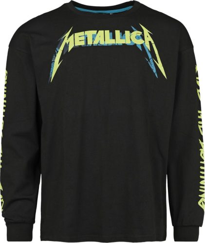 Metallica EMP Signature Collection - Oversize Tričko s dlouhým rukávem černá