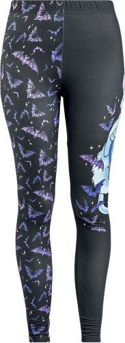 Full Volume by EMP Leggings With Cat And Bat Print Leginy černá