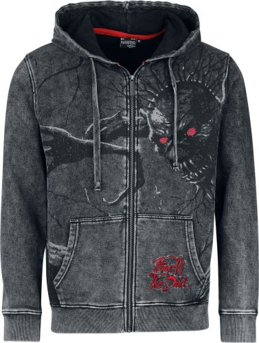 Iron Maiden EMP Signature Collection Mikina s kapucí na zip šedá