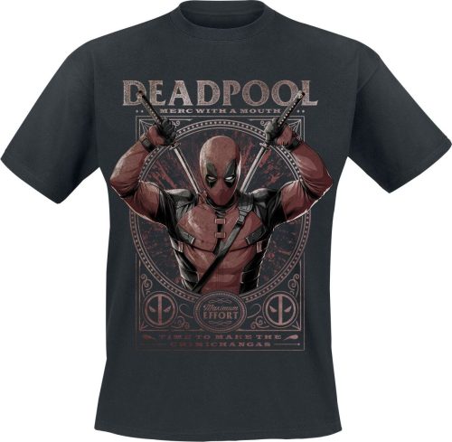 Deadpool Maximum Effort Tričko černá