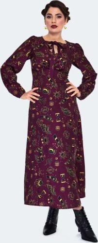 Voodoo Vixen Mystical Print Midi Dress Šaty vícebarevný