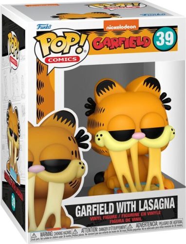 Garfield Vinylová figurka č.39 Garfield with Lasagna Sberatelská postava vícebarevný