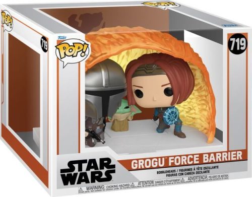 Star Wars Vinylová figurka č.719 The Mandalorian - Grogu Force Barrier (Pop! Moment) Sberatelská postava vícebarevný